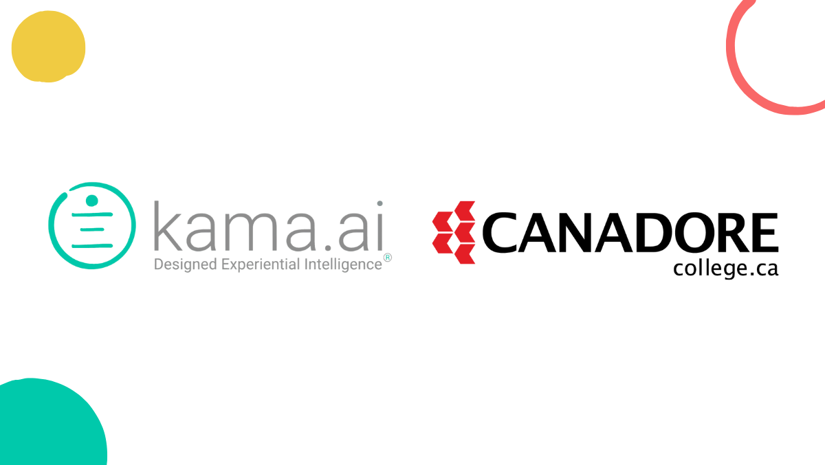 kama.ai logo along side canadore college logo