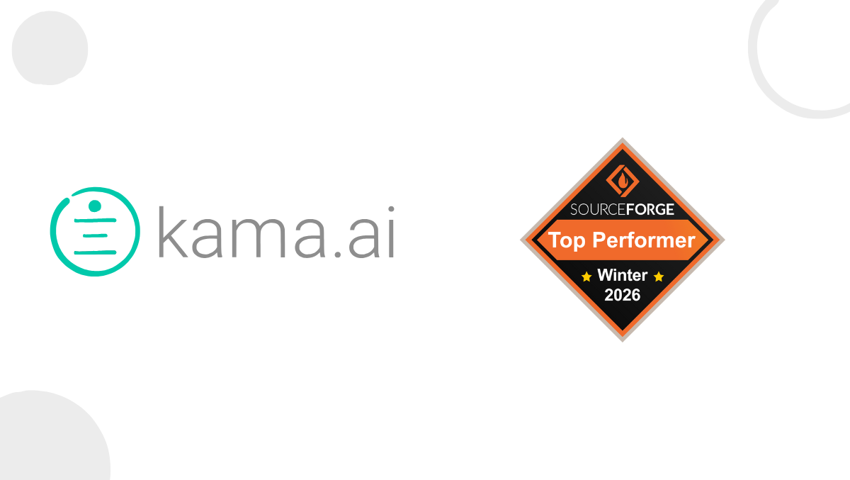 kama.ai logo wins Winter 2026 top performer source forge