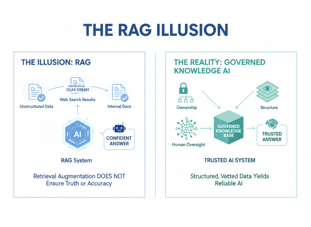 an illustration of RAG and Governed information